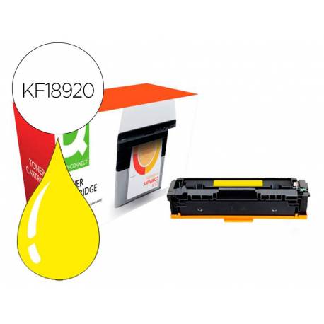 TONER COMPATIBLE Q-CONNECT CANON LBP611Y I-SENSYS LBP610 COLOR AMARILLO ALTO RENDIMIENTO 2200 PAGINAS