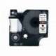 Cinta Q-Connect 1000 color negro blanco 12mm x 7mt Dymo