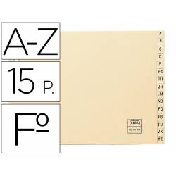 Indice alfabetico marca elba clasificador cartulina para archivador cuarto apaisado
