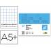 Recambio marca liderpapel cuarto apaisado 100 h 2tca-08 cuadro 8 mm 2 taladros con margen