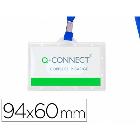 Identificadores Q-Connect cordon plano azul