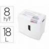 Destructora de Documentos HSM Shredstar X8 Corte en partículas 8 Hojas 18L Nivel seguridad P-4 Blanco