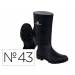 BOTAS DELTAPLUS DE SEGURIDAD STONE PVC COLOR NEGRO SUELA DE TACOS TALLA 43