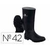BOTAS DELTAPLUS DE SEGURIDAD STONE PVC COLOR NEGRO SUELA DE TACOS TALLA 42