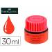 TINTA ROTULADOR FABER CASTELL TEXTLINER FLUORESCENTE 1549 CON SISTEMA CAPILAR ROJO FRASCO DE 30 ML