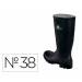 BOTAS DELTAPLUS DE SEGURIDAD STONE PVC COLOR NEGRO SUELA DE TACOS TALLA 38