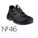 ZAPATOS DE SEGURIDAD DELTAPLUS PIEL CRUPON PIGMENTADA SUELA PU BI DENSIDAD NEGRO TALLA 46