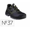 ZAPATOS DE SEGURIDAD DELTAPLUS PIEL CRUPON PIGMENTADA SUELA PU BI DENSIDAD NEGRO TALLA 37