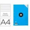 RECAMBIO LIDERPAPEL DIN A4 100 HOJAS 100G/M2 RAYADO HORIZONTAL 4 TALADROS BANDAS DE 5 COLORES ANTARTIK
