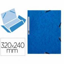Carpetas de gomas carton prespan Q-Connect Din A4 azul