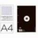 RECAMBIO LIDERPAPEL ANTARTIK DIN A4 4 TALADROS 90G/M2 CUADRO 5 MM 80 HOJAS 1 BANDA MARCO COLOR NEGRO