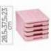 FICHERO CAJONES DE SOBREMESA FAIBO PLASTICO 100% RECICLABLE 4 CAJONES COLOR ROSA PASTEL 28,5X37,5X23 CM