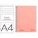 CUADERNO ESPIRAL NAVIGATOR DIN A4 TAPA DURA 80H 80GR HORIZONTAL CON MARGEN CORAL