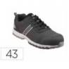 ZAPATO DE SEGURIDAD MARCA DELTAPLUS BOSTON DEPORTIVO POLIESTER CON REFUERZO TPU SUELA SELLADA NEGRO TALLA 43