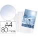 FUNDA MULTITALADRO MARCA DURABLE PREMIUM DIN A4 POLIPROPILENO 80 MC CRISTAL BOLSA DE 100 UNIDADES