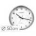 Reloj de pared Q-Connect cromado 60 cm