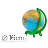 GLOBO TERRAQUEO MARCA NOVA RICO MINI GIACOMINO BASE DE PLASTICO ALTA RESISTENCIA 16 CM DIAMETRO