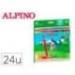 LAPICES DE COLORES MARCA ALPINO BORRABLE CAJA DE 24 UNIDADES COLORES SURTIDOS