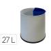 PAPELERA METALICA MARCA SIE PARA RECICLAJE CON 1 DEPARTAMENTO EXTRAIBLE 27 LITROS 300X295 MM