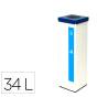 PAPELERA METALICA MARCA SIE PARA RECICLAJE TAPA EXTRAIBLE 34 LITROS 725X225X225 MM