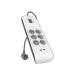 REGLETA MARCA BELKIN BSV604VF2M DE PROTECCION CONTRA SOBRETENSIONES 6 TOMAS + 2 PUERTOS USB (2,4 A) BOTON DE