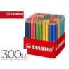 LAPICES DE COLORES MARCA STABILO TRIO AZ SCHOOL PACK DE 300 UNIDADES SURTIDAS 20 COLORES