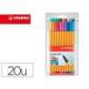Rotulador Stabilo Point 88 Estuche 20 Unidades