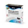 DISCO DE CIERRE PLICO VELCRO AUTOADHESIVO 20 MM DIAMETRO NEGRO CAJA DE 400 UNIDADES