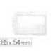 IDENTIFICADOR MARCA DURABLE RIGIDO CON PINZA 1 TARJETA PTE DE 10IDENTIFICACION/PASE SEGURIDAD COLOR TRANSPARENTE 85X54 MM