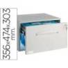 Archivador Archisystem color gris para carpetas colgantes con cerradura 356x474x303 mm.