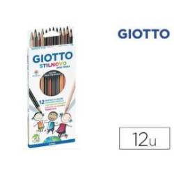Lapices de colores acuarelables Giotto Stilnovo 12 colores