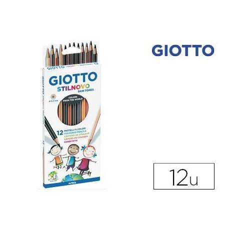 Lapices de colores acuarelables Giotto Stilnovo 12 colores