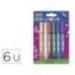 PEGAMENTO IMEDIO GLITTER GLUE ORIGINAL PARA MANUALIDADES 10ML 6 UNIDADES COLORES SURTIDOS