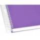 Bloc Liderpapel Din A4 micro crafty cuadrícula 5mm 5 bandas 4 taladros tapa forrada 90 gr morado.