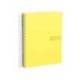 Bloc Liderpapel Din A4 micro crafty cuadrícula 5mm 5 bandas 4 taladros tapa forrada 90 gr 120 hojas amarillo