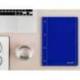 Cuaderno espiral liderpapel a4 micro serie azul tapa blanda 80h 75 gr liso con margen 4 taladros azul