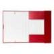 Carpeta de proyectos Liderpapel de carton con gomas Paper Coat lomo 30 mm rojo