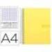 Bloc Liderpapel Din A4 crafy cuadrícula 4mm tapa forrada 90 gr 80 hojas amarillo