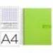 Bloc Liderpapel Din A4 crafycuadrícula 4mm tapa forrada 90 gr verde