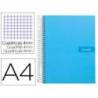 Bloc Liderpapel Din A4 crafy cuadrícula 4mm tapa forrada 90 gr 80 hojas azul