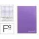 Cuaderno espiral Liderpapel Witty Tamaño folio Tapa dura Cuadricula 4 mm 75 g/m2 Con margen color Violeta