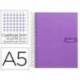 Bloc liderpapel Din A5 micro crafty cuadrícula 5mm 120 hojas tapa forrada 90 gr violeta