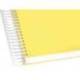 Bloc liderpapel Din A5 micro crafty cuadrícula 5mm 120 hojas tapa forrada 90 gr amarillo