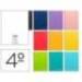 Bloc Liderpapel tamaño cuarto witty liso sin margen 80H tapa dura 75 gr color “no se puede elegir”