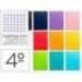 Cuaderno espiral Tamaño cuarto 80 hojas Tapa blanda Cuadricula 5 mm 60 g/m2 Con margen en Colores surtidos (No se puede elegir)