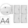 Carpeta liderpapel dossier broche 36664 polipropileno din a4 pack de 5 unidades incolora transparente multitaladro