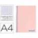 Bloc Liderpapel Din A4 wonder cuadrícula 4mm tapa polipropileno 90 gr rosa