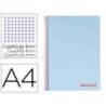 Bloc Liderpapel Din A4 wonder cuadrícula 4mm tapa polipropileno 90 gr azul