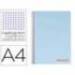 Bloc Liderpapel Din A4 wonder cuadrícula 4mm tapa polipropileno 90 gr azul
