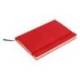 Libreta Liderpapel simil piel a6 120 hojas 70g/m2 cuadro 4mm sin margen color rojo